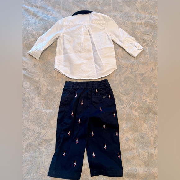 Ralph Lauren bear button down & Janie and Jack nutcracker pants. - Picture 4 of 6